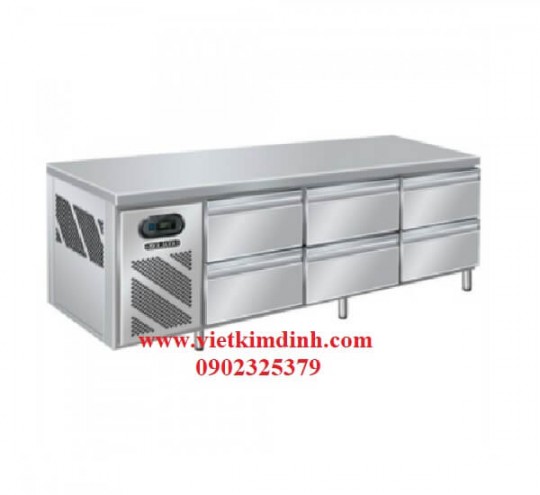 Bàn lạnh 6 hộc kéo